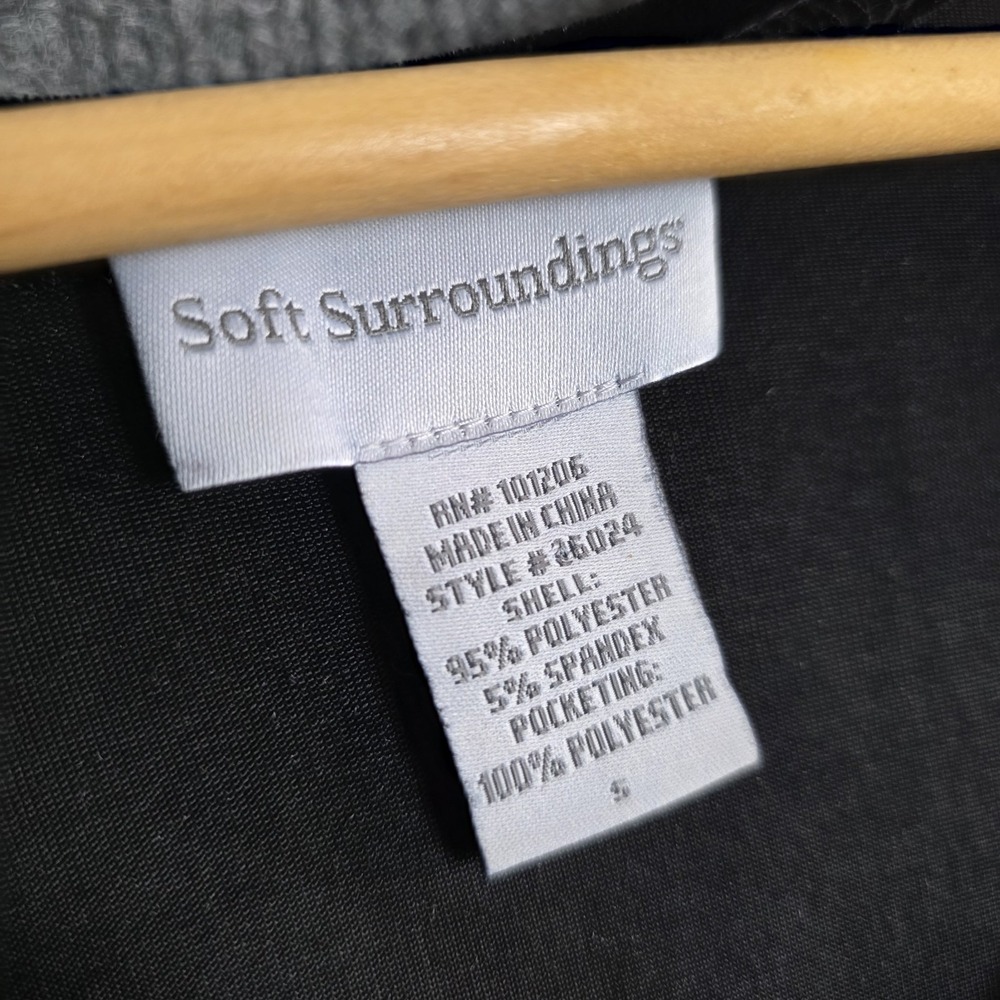 Soft Surroundings Velvet Maxi Dress Santiago S Black Stretch Swing Whimsigoth - Picture 9 of 9